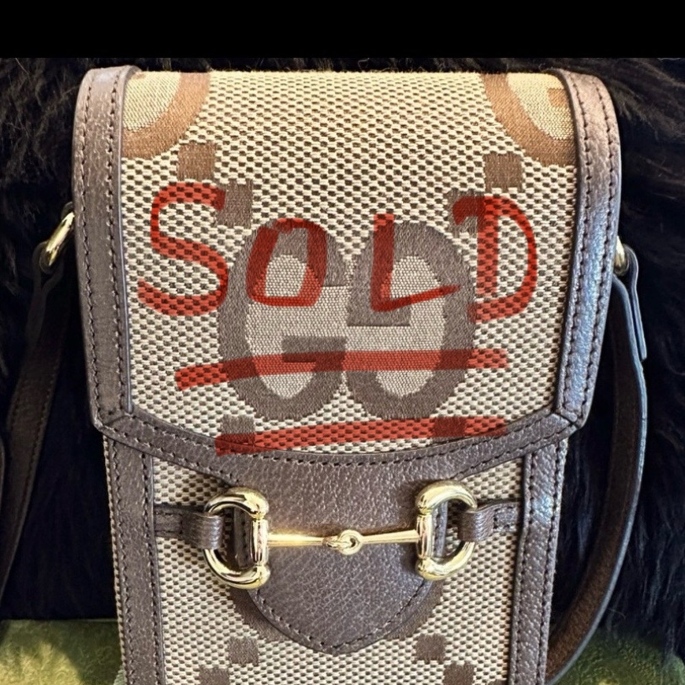Gucci Horsebit 1955 Jumbo GG mini bag in Perfect Condition - Picture 2 of 9